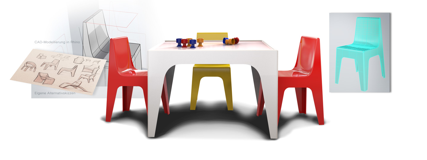 Kinderstuhl; Kindertisch; Kunststoff; Valon; R&V
